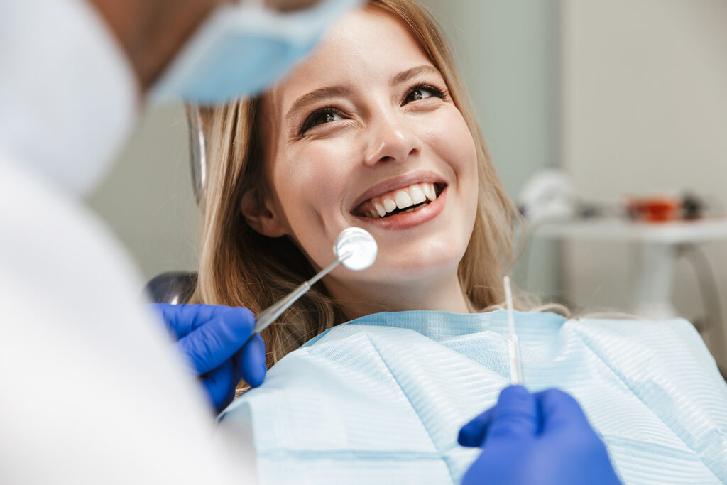 Image of patient receiving dental work